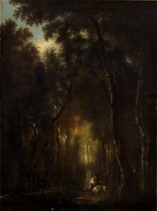 Jan Hackaert - Waldlandschaft mit Hirschjagd - GG 6430 - Kunsthistorisches Museum