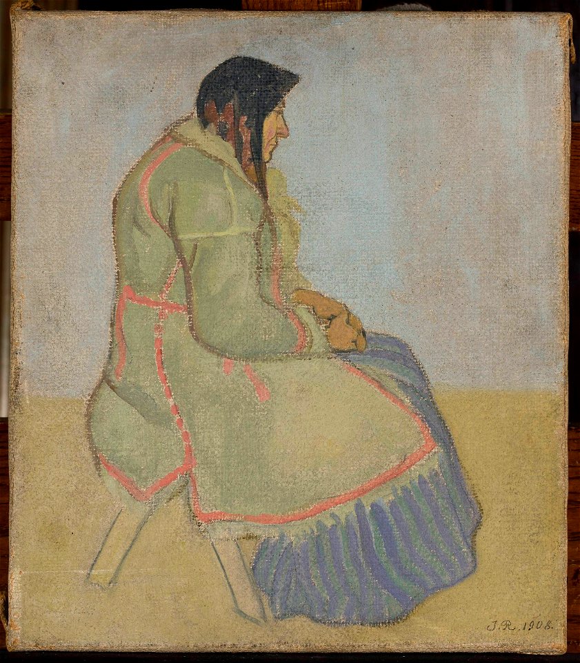Jan Rembowski - Portrait of an old village woman - MP 1287 MNW - National Museum in Warsaw