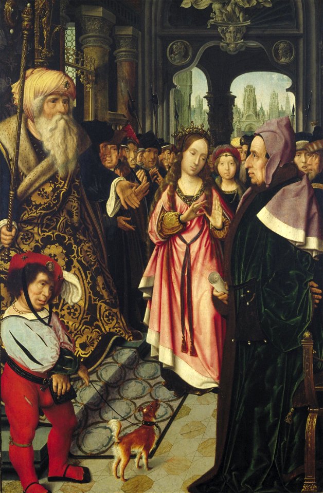 Jan Provoost - Het dispuut van de heilige Catharina - 1682 recto (OK) - Museum Boijmans Van Beuningen