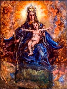 Jan Matejko - Matka Boża z Dzieciątkiem jako Królowa Świata