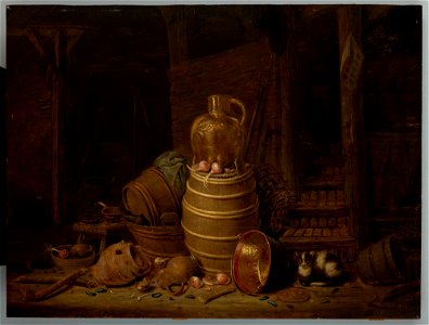 Jan Spanjaert - Still Life with a Barrel - MNK XII-273 - National Museum Kraków