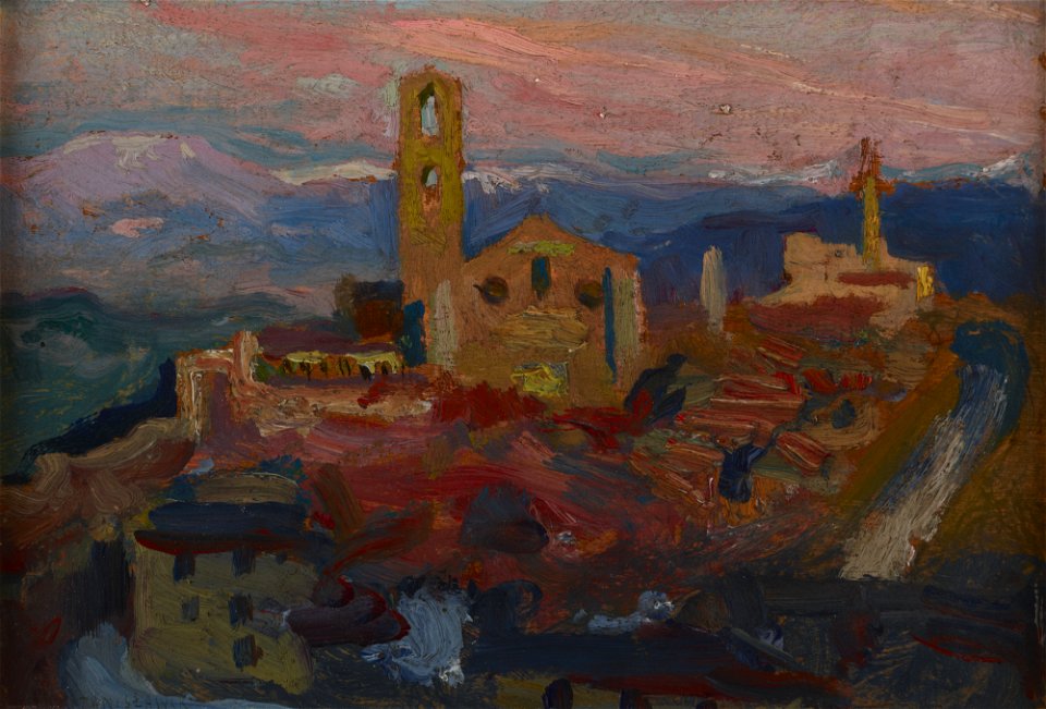 Jan Stanisławski - Peruggia at Twilight - MNK II-b-588 - National Museum Kraków