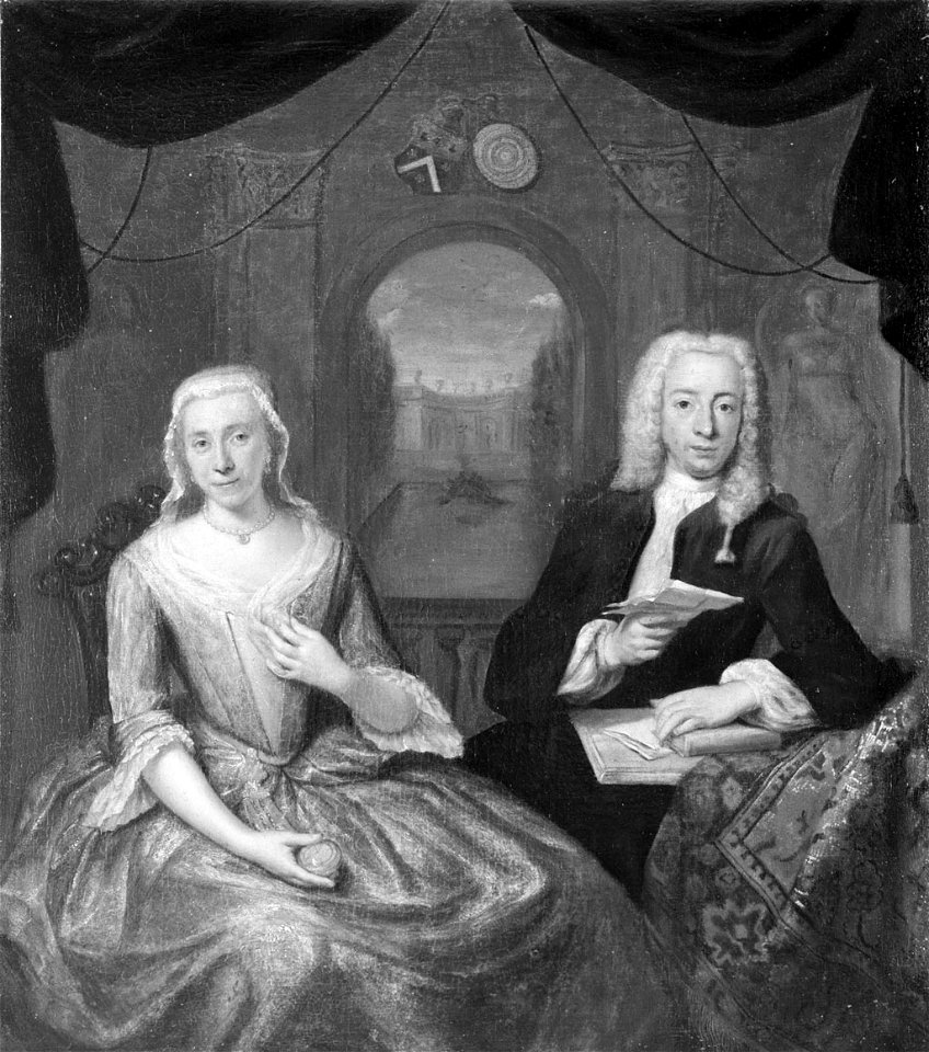 Jan Maurits Quinkhard - Mr. Gualterus Petrus Boudaen (1704-1781) en zijn echtgenote Catharina Margaretha Romswinckel (1704-1750) - SA 40416 - Amsterdam Museum