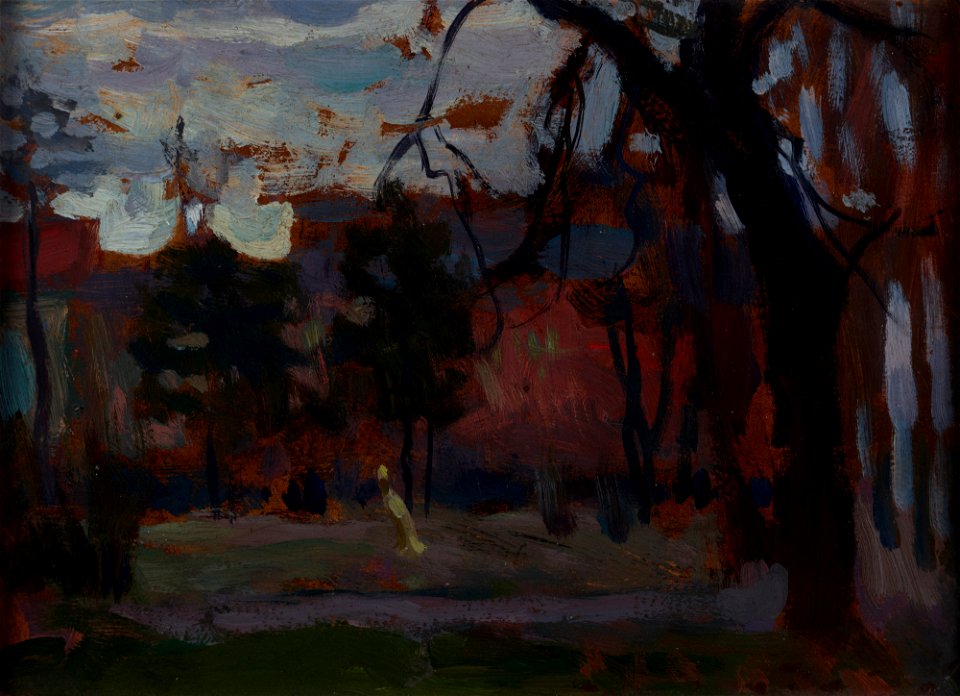 Jan Stanisławski - Planty Park in Spring - MNK II-b-608 - National Museum Kraków