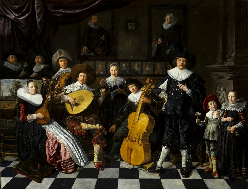Jan Miense Molenaer - Family Making Music - WGA16098