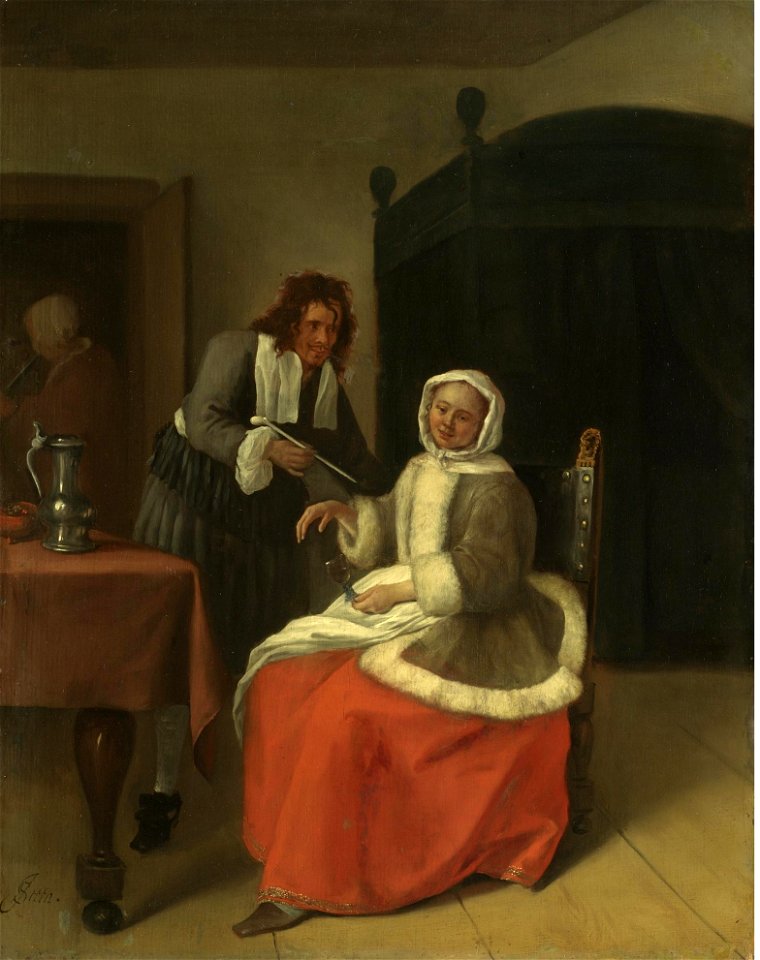 Jan Steen - Lovers at Wine L07033-7-lr-1