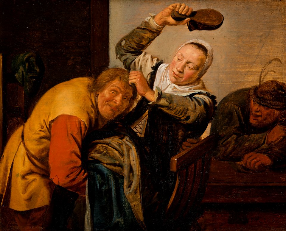 Jan Miense Molenaer - The Five Senses, Touch - 572 - Mauritshuis