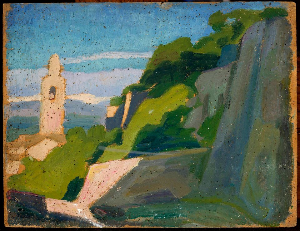 Jan Rembowski - Landscape with a shrine - MP 3490 MNW - National Museum in Warsaw