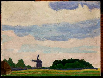 Jan Stanisławski - Landscape with a windmill - MP 3515 MNW - National Museum in Warsaw