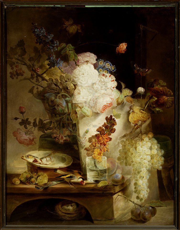 Jan Piotr Łuczyński - Still life with flowers - MP 5131 - National Museum in Warsaw