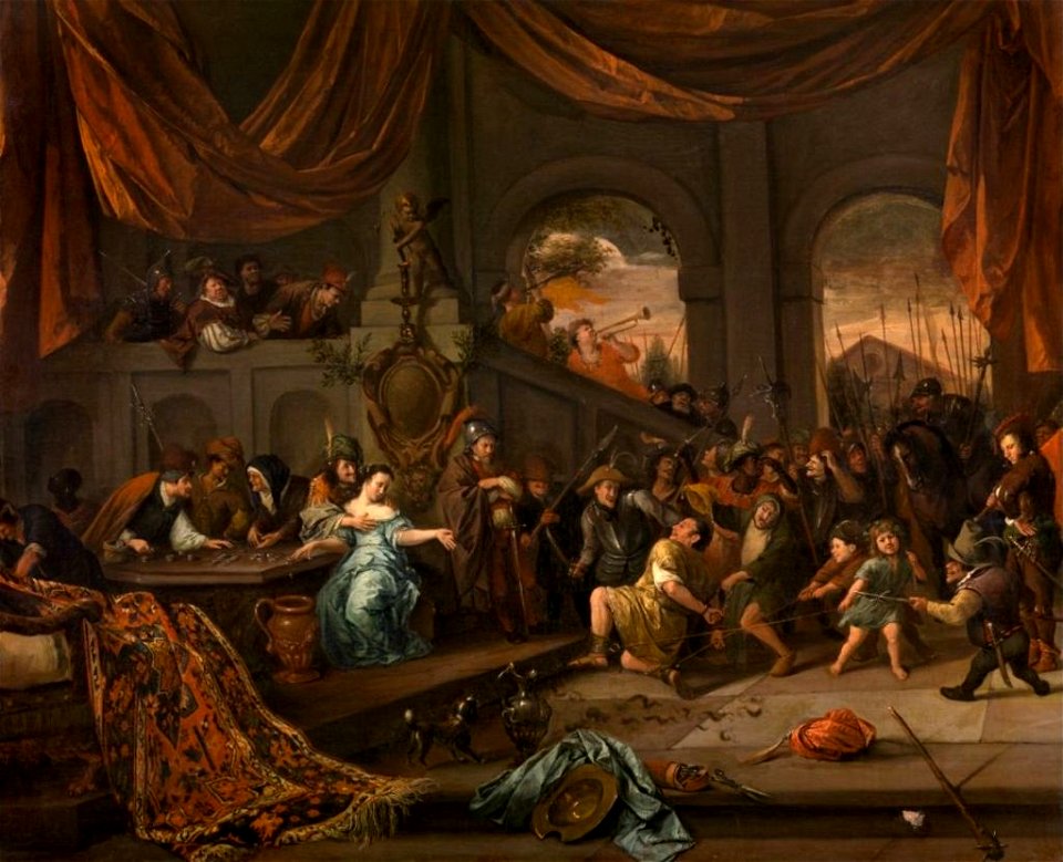 Jan Steen - De bespotting van Simson - Koninklijk Museum voor Schone Kunsten Antwerpen2