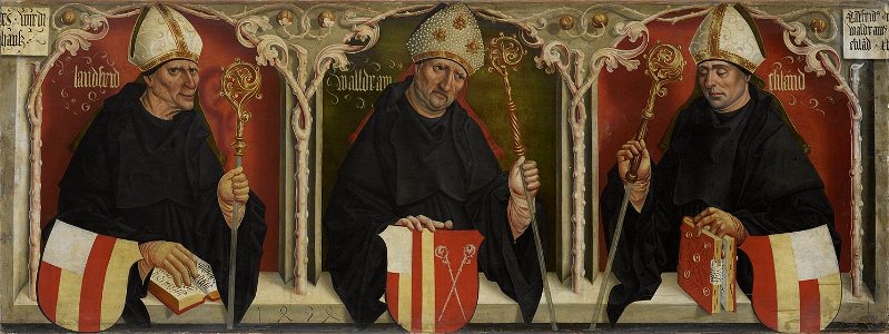 Jan Polack - Lantfried, Waldram und Eliland, die Gründer des Klosters Benediktbeuern - 659 - Bavarian State Painting Collections