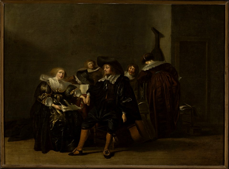Jan Olis - Genre scene in an interior - M.Ob.1812 - National Museum in Warsaw