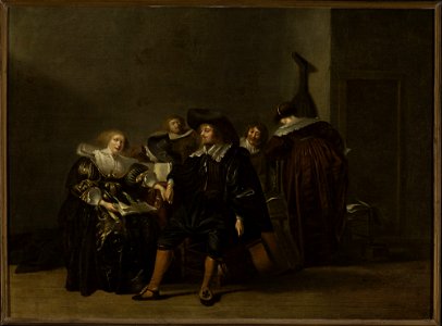 Jan Olis - Genre scene in an interior - M.Ob.1812 - National Museum in Warsaw