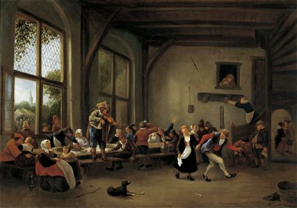Jan Steen - Country Wedding - WGA21711. Free illustration for personal and commercial use.