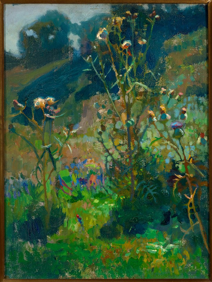 Jan Stanisławski - Thistles against the sun - MP 4775 MNW - National Museum in Warsaw