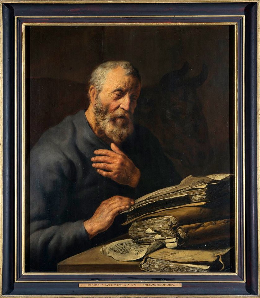Jan Lievens - Der Evangelist Lukas - L 1577 - Bavarian State Painting Collections. Free illustration for personal and commercial use.