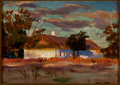 Jan Stanisławski - Cold day (A house in the sun) - 35894 MNW - National Museum in Warsaw