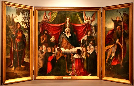 Jan provost, trittico di nostra signora della misericordia, 1512-15, 03