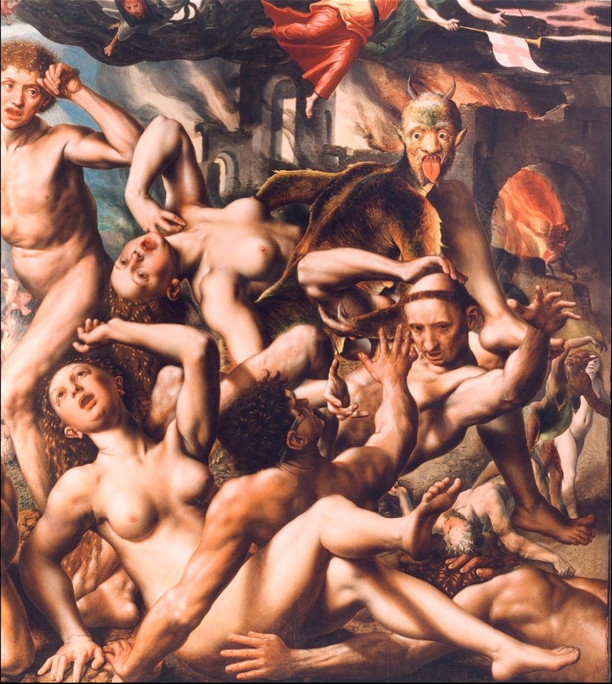 Jan Sanders van Hemessen - Last Judgement central panel fragment1