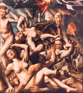 Jan Sanders van Hemessen - Last Judgement central panel fragment1