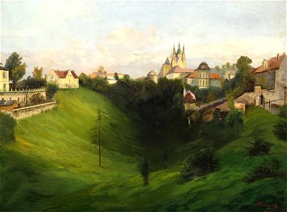 Jan Minařík Pohled na Pražský hrad 1912