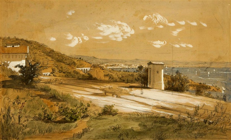 Jan Novopacky Blick auf Terst 1887