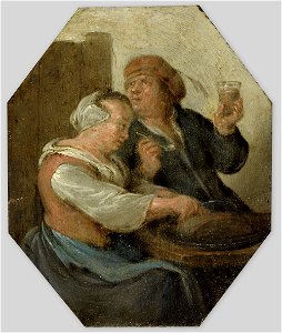Jan Molenaer de Jonge - De smaak, 1 van de 5 zintuigen