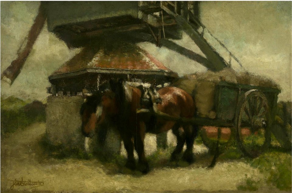 Jan Stobbaerts - Mill at the Kiel