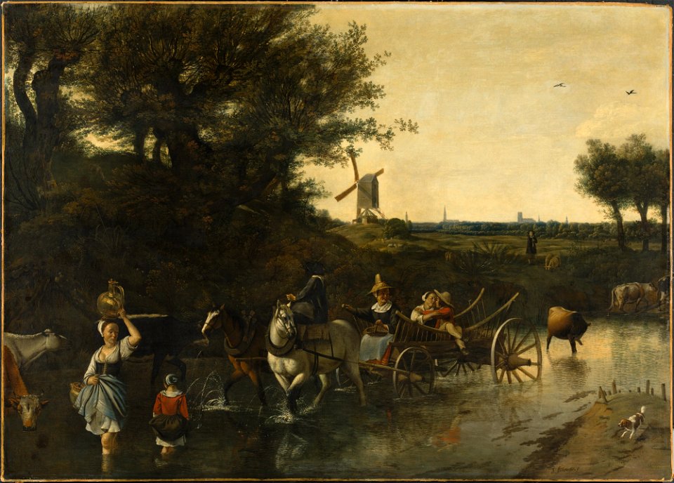 Jan Siberechts - Crossing the Ford - 60.85 - Detroit Institute of Arts