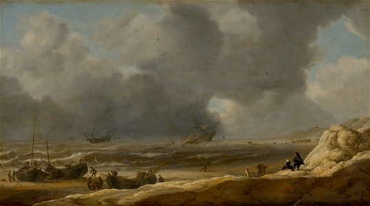Jan Porcellis - Shipwreck off the Coast - 969 - Mauritshuis