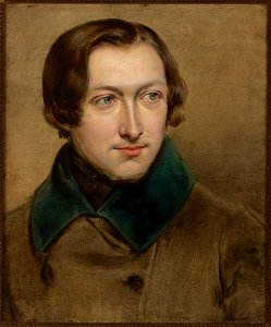 Jan Nepomucen Głowacki - Portrait of Aleksander Płonczyński - Study to Portrait of Aleksander Płonczyński – two-sided painting - MNK II-a-43-a-b - National Museum Kraków
