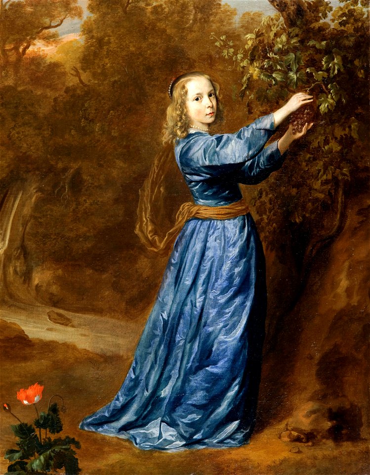Jan Mijtens - Portrait of a girl picking grapes 67 mijtens 6631