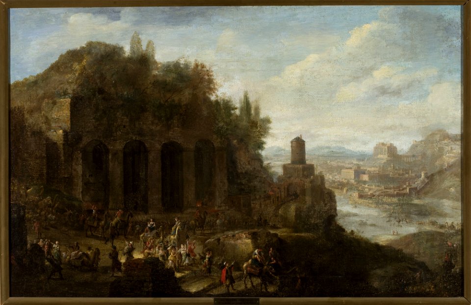 Jan Peeters I - Landscape with a view of a port city - M.Ob.1714 MNW - National Museum in Warsaw