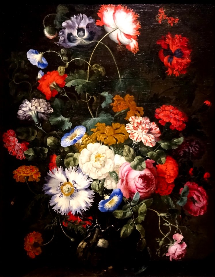 Jan Peter Brueghel - Blumenstilleben In Einer Glasvase, Um 1660 | Creazilla