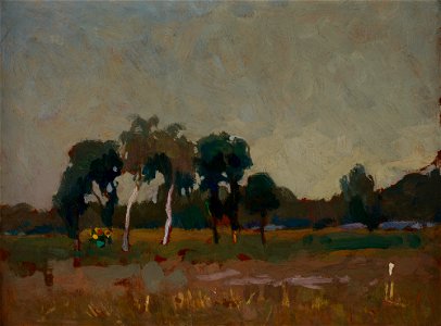 Jan Stanisławski - Trees on the Meadow - MNK II-b-570 - National Museum Kraków
