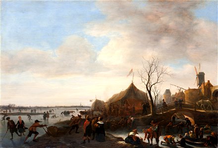 Jan Steen - Winter scene - Google Art Project. Free illustration for personal and commercial use.