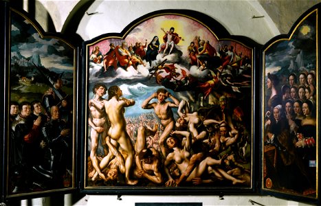 Jan Sanders van Hemessen - The Last Judgement. Free illustration for personal and commercial use.