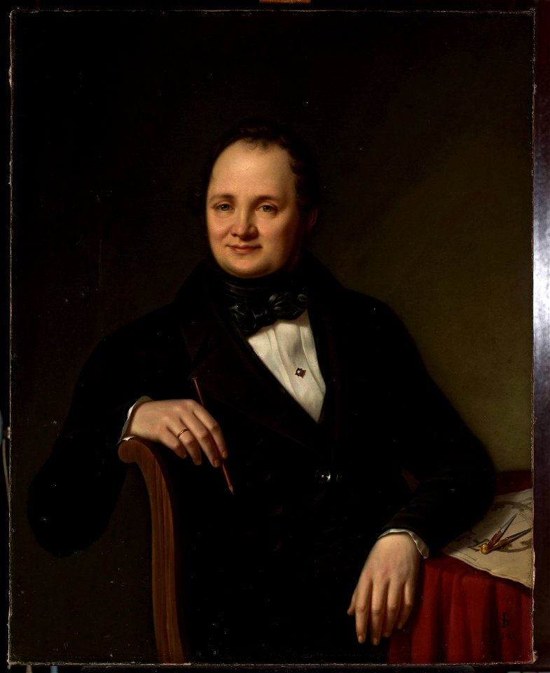 Jan Sikorski - Portrait of Andrzej Gołoński, architect - MP 681 MNW - National Museum in Warsaw