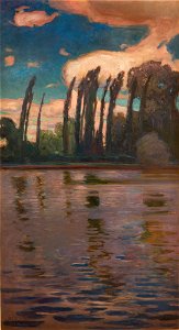 Jan Stanisławski - Poplars on the Water - MNK II-b-550 - National Museum Kraków