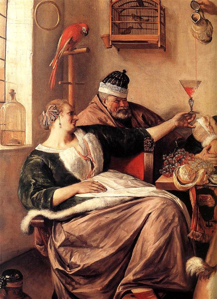 Jan Steen - The Artist's Family (detail) - WGA21746