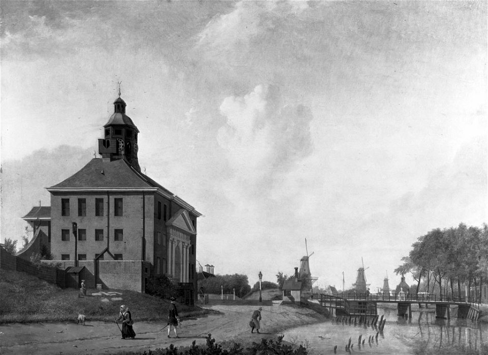 Jan ten Compe - De Baangracht met de Muiderpoort - SA 8421 - Amsterdam Museum