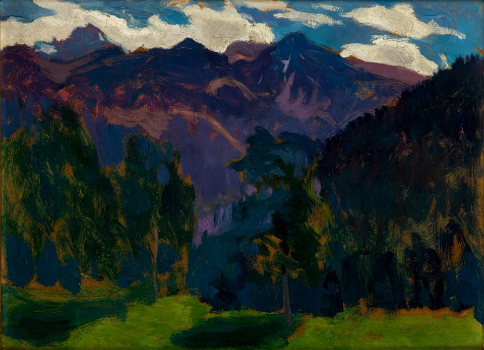 Jan Stanisławski - Landscape from the Tatra Mountains – two-sided painting - MNK II-b-641-a - National Museum Kraków