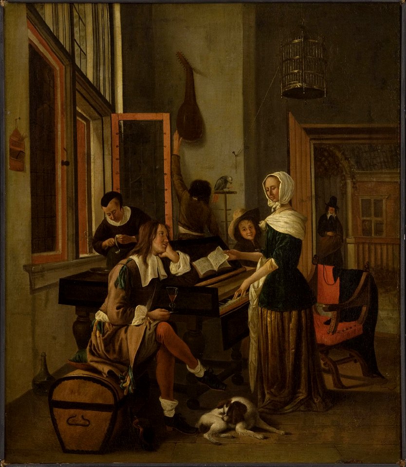 Jan Steen - Lady at a Clavichord E1924-3-37