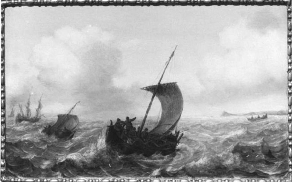 Jan Porcellis - Vissersboten op zee - NM 1101 - Nationalmuseum