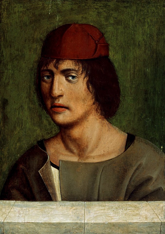 Jan Polack - Bildnis eines jungen Mannes (Selbstbildnis) - G 277 - Lenbachhaus