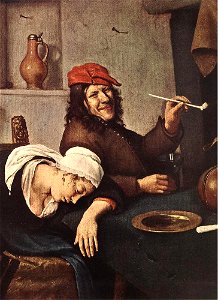 Jan Steen - The Drinker (detail) - WGA21743