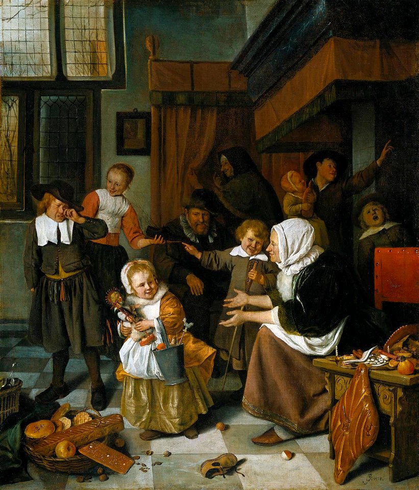 Jan Steen - The Feast of St. Nicholas - WGA21722