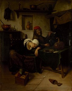 Jan Steen - Idlers - Hermitage. Free illustration for personal and commercial use.