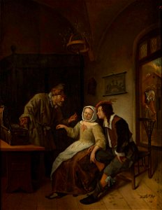 Jan Steen - Wybór pomiędzy młodością i bogactwem
